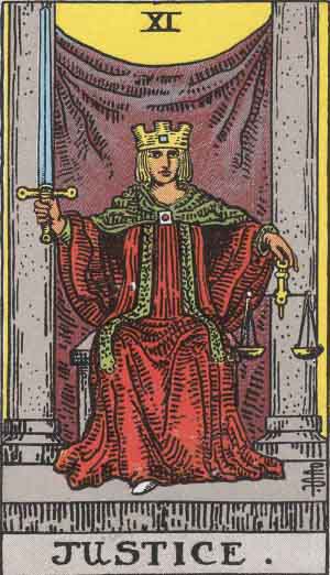  タロット カード「裁判の女神」