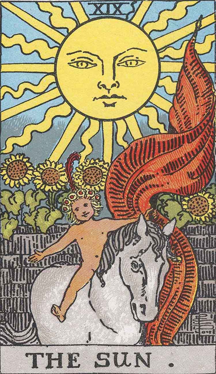 タロット カード「太陽」の画像